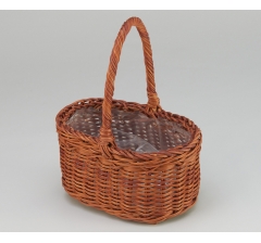 Корзина плетеная (ротанг), 20x15x10,5/25, 1 шт., коричневый