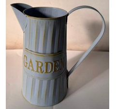 Кувшин металлический 10*23*14, 1 шт., нежно-голубой