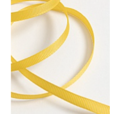 Лента репсовая 0,6 см/25 ярдов, желтый