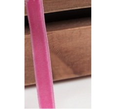 Лента бархатная 1 см*50 ярд (SF-2323-1) ярко-розовый