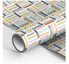 Упаковочная бумага глянц. 70*100см "Pattern", 90г/м2