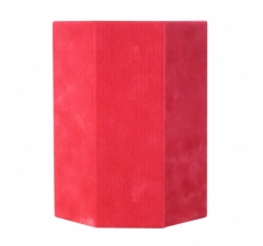 Коробка-многогранник бархатная (без крышки) 145*145*175 мм, дизайн 2023-69