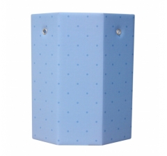 Коробка-многогранник с люверсами (без крышки) 145*145*175 мм, дизайн 2023-92
