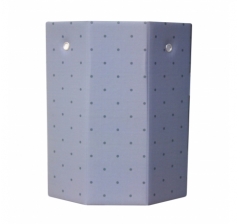 Коробка-многогранник с люверсами (без крышки) 145*145*175 мм, дизайн 2023-93