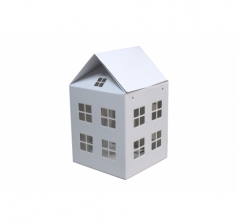 Коробка-домик  200*200*230 мм (без крыши), белый