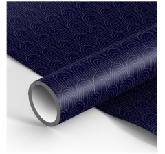 Упаковочная бумага глянц. 70*100см "Dark blue", 90г/м2