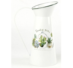 Декоративное кашпо-кувшин 22X14XH30.5CM, металл