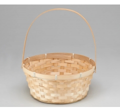 Корзина плетеная (бамбук), 26х12х30 см., натуральный