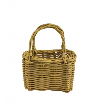 Корзина плетеная (ротанг), 9,5x7,5x6/11 B:8x6 см, 1 шт., натуральный