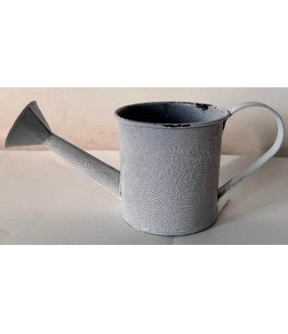 Кашпо-лейка  металлическая 9,5*10*9,5, 1 шт., белый